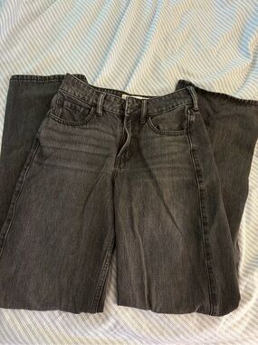 Hollister Black Flare Wide-Leg Jeans